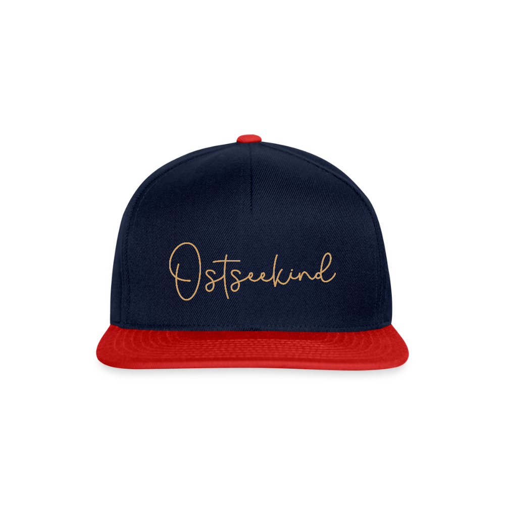 Snapback Cap - Ostseekind - Navy/Rot