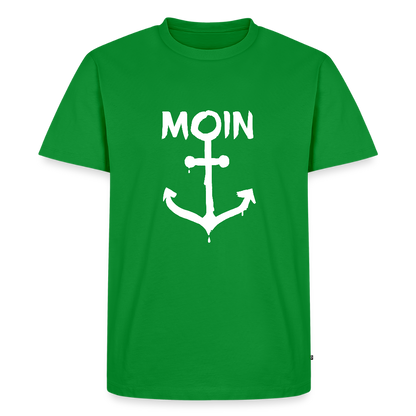 Herren Premium Bio T-Shirt - Moin Anker (weiss) - Grün