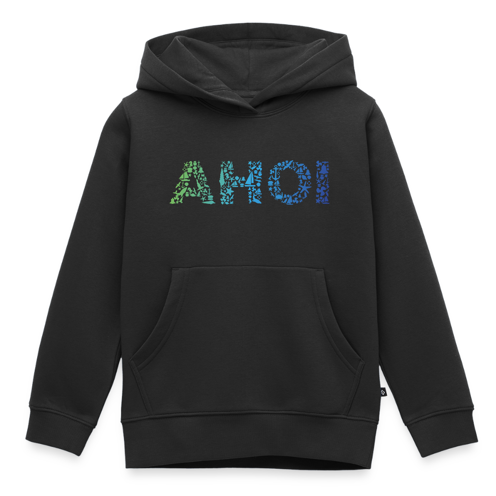 Kinder Premium Hoodie - Ahoi doodles - Schwarz