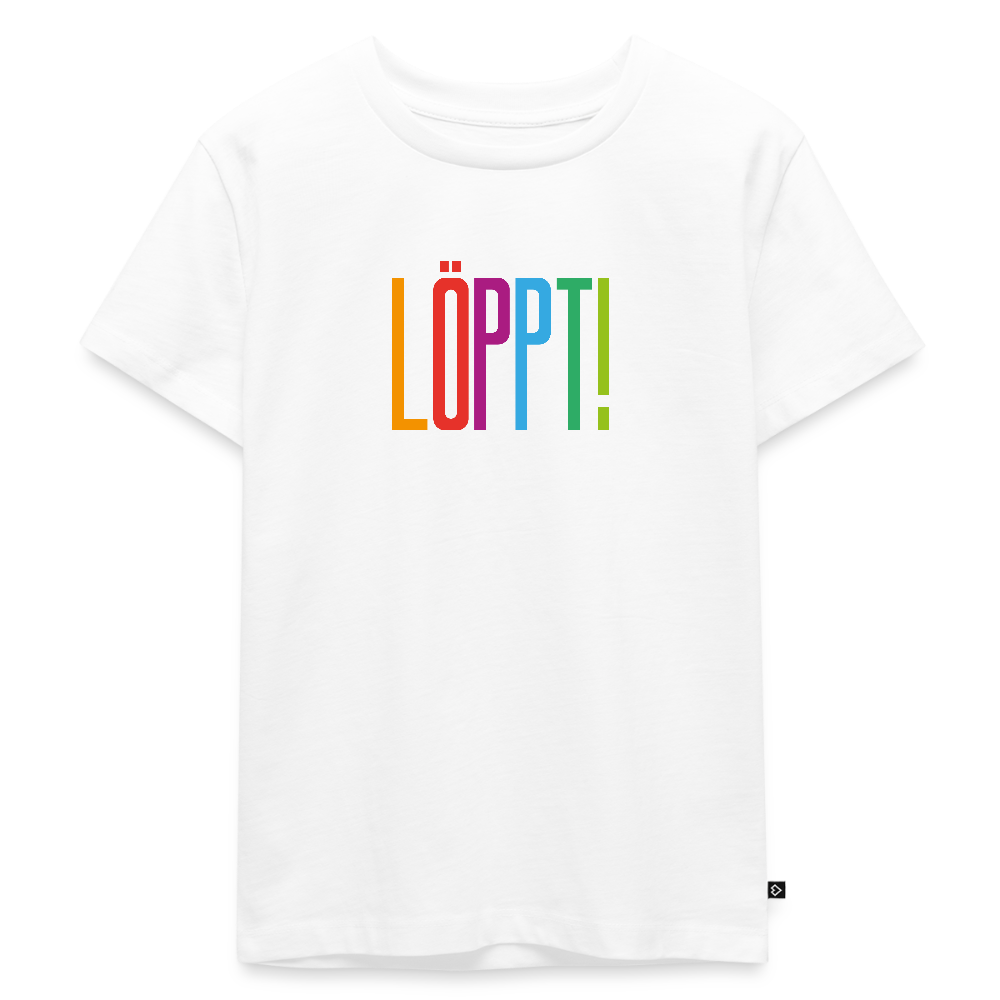 Kinder Premium T-Shirt - Löppt! - Weiß
