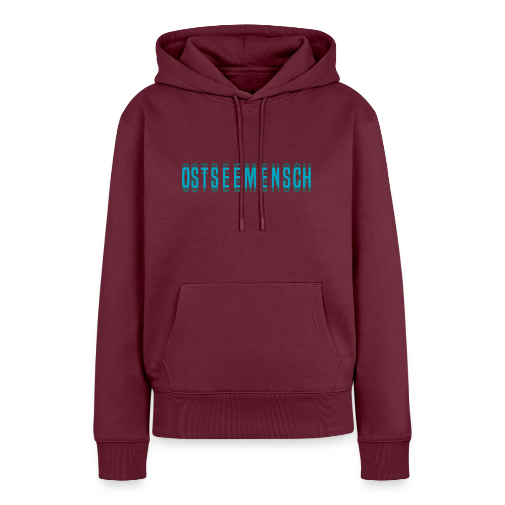 Ostseemensch - Damen Premium Hoodie - Burgunderrot