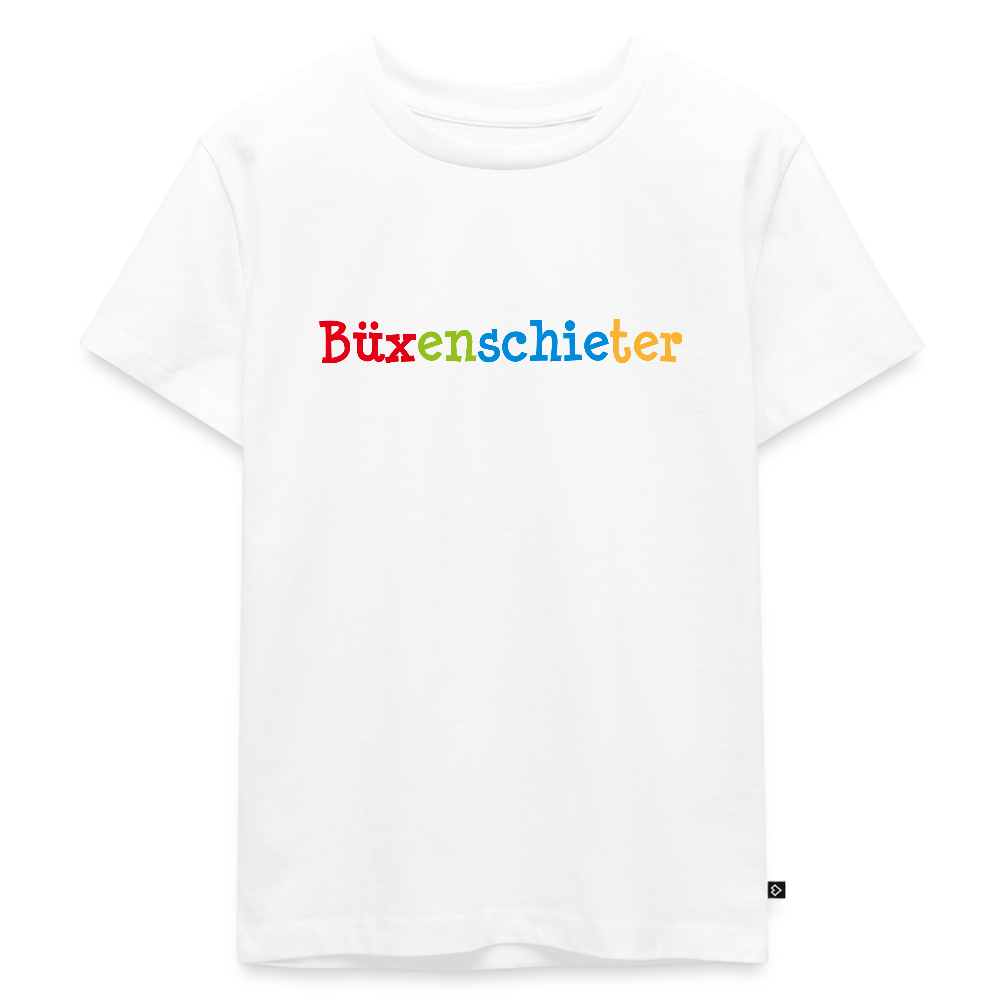 Kinder Premium T-Shirt - Büxenschieter - Weiß