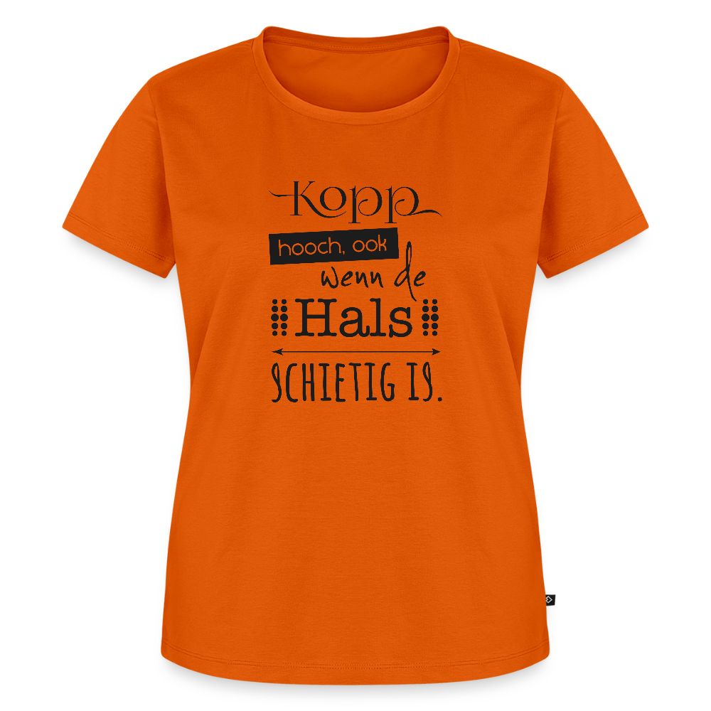 Damen Premium Bio T-Shirt - Kopp hooch - Orange 