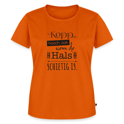Damen Premium Bio T-Shirt - Kopp hooch - Orange 