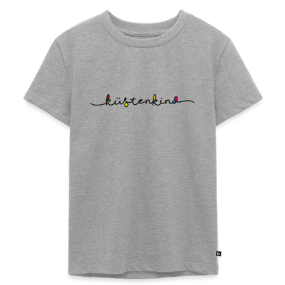 Kinder Premium T-Shirt "Küstenkind" - Grau meliert