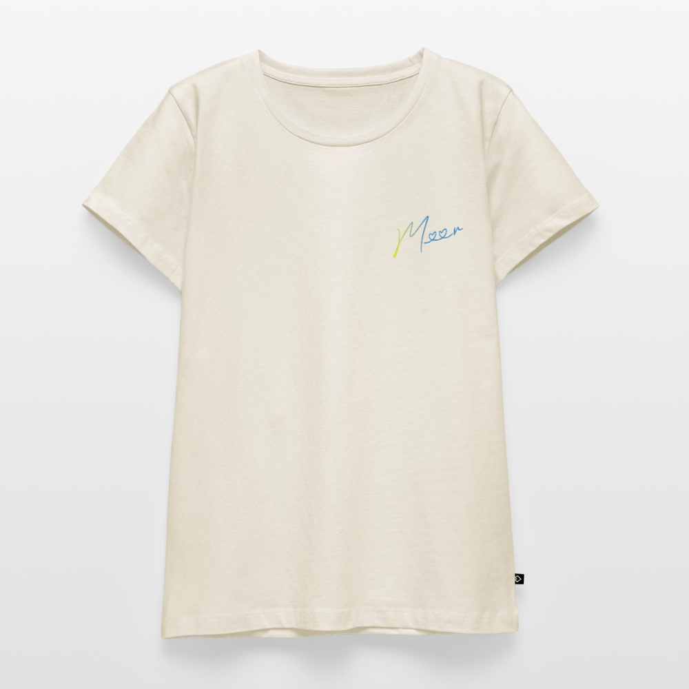 Damen Premium Bio T-Shirt - Meer - Naturweiß