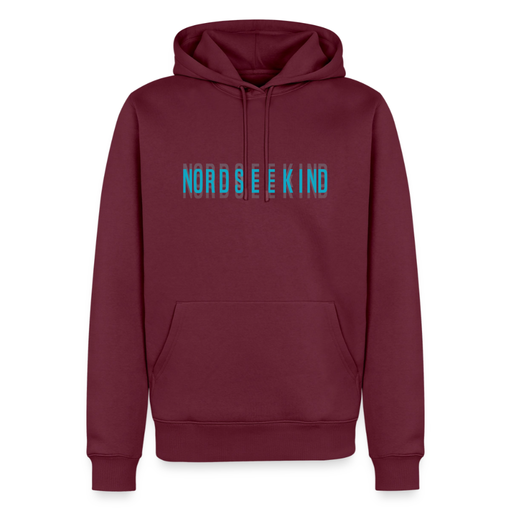 Nordseekind Herren Premium Hoodie - Burgunderrot