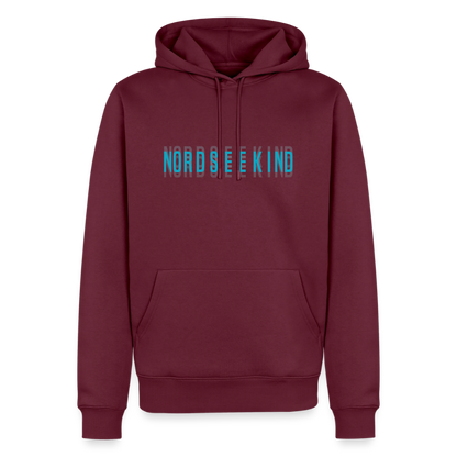 Nordseekind Herren Premium Hoodie - Burgunderrot