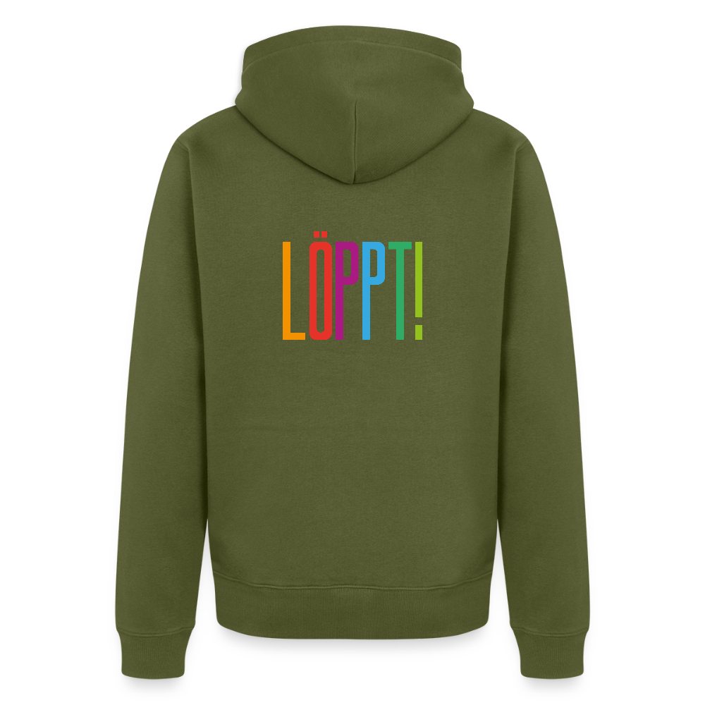 Herren Premium Kapuzenjacke - Löppt! - Khaki