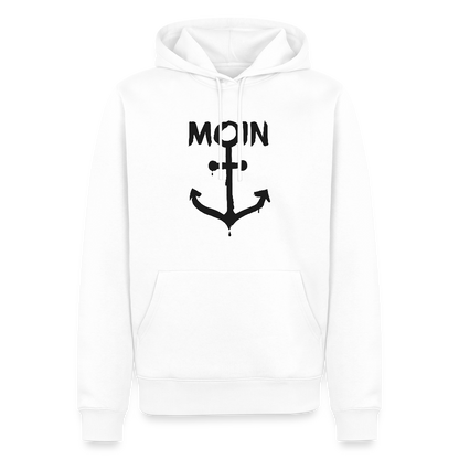 Herren Premium Hoodie - Moin Anker - Weiß