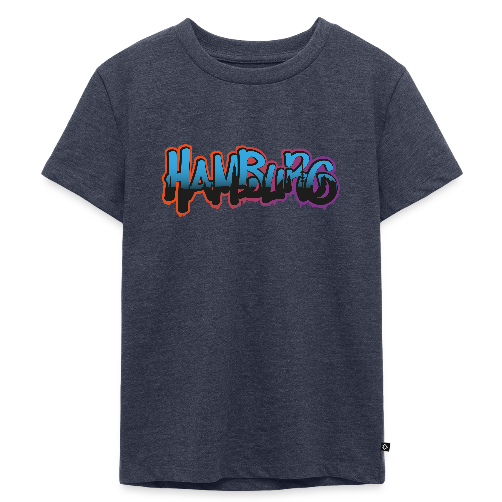 Kinder Premium T-Shirt - Hamburg - Jeansblau 