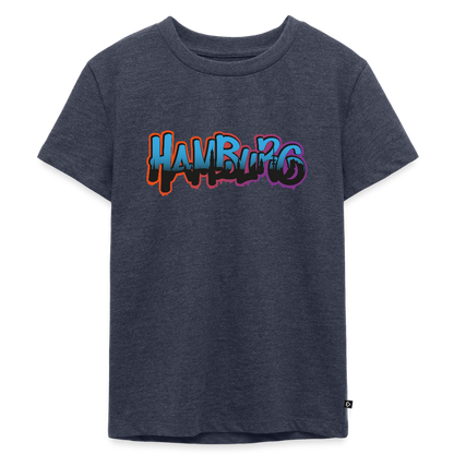 Kinder Premium T-Shirt - Hamburg - Jeansblau 