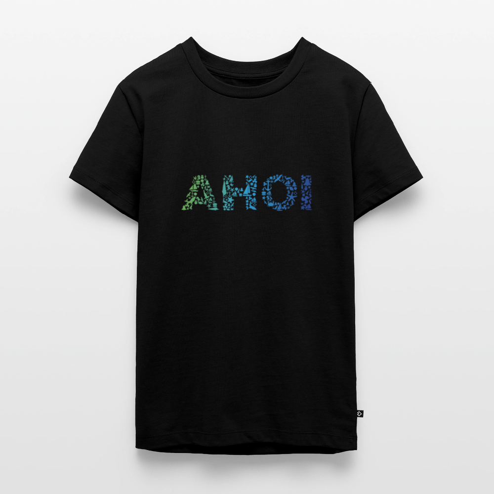 Teenager Premium T-Shirt - Ahoi doodles - Schwarz