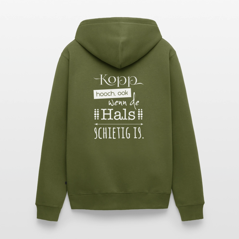 Herren Premium Kapuzenjacke  - Kopp hooch (weiss) - Khaki