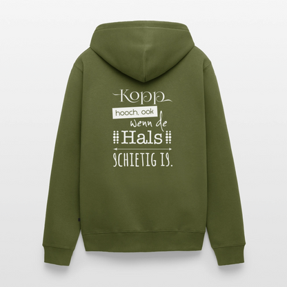 Herren Premium Kapuzenjacke  - Kopp hooch (weiss) - Khaki