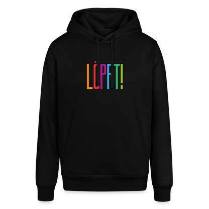 Unisex Bio-Hoodie - Löppt! - Schwarz