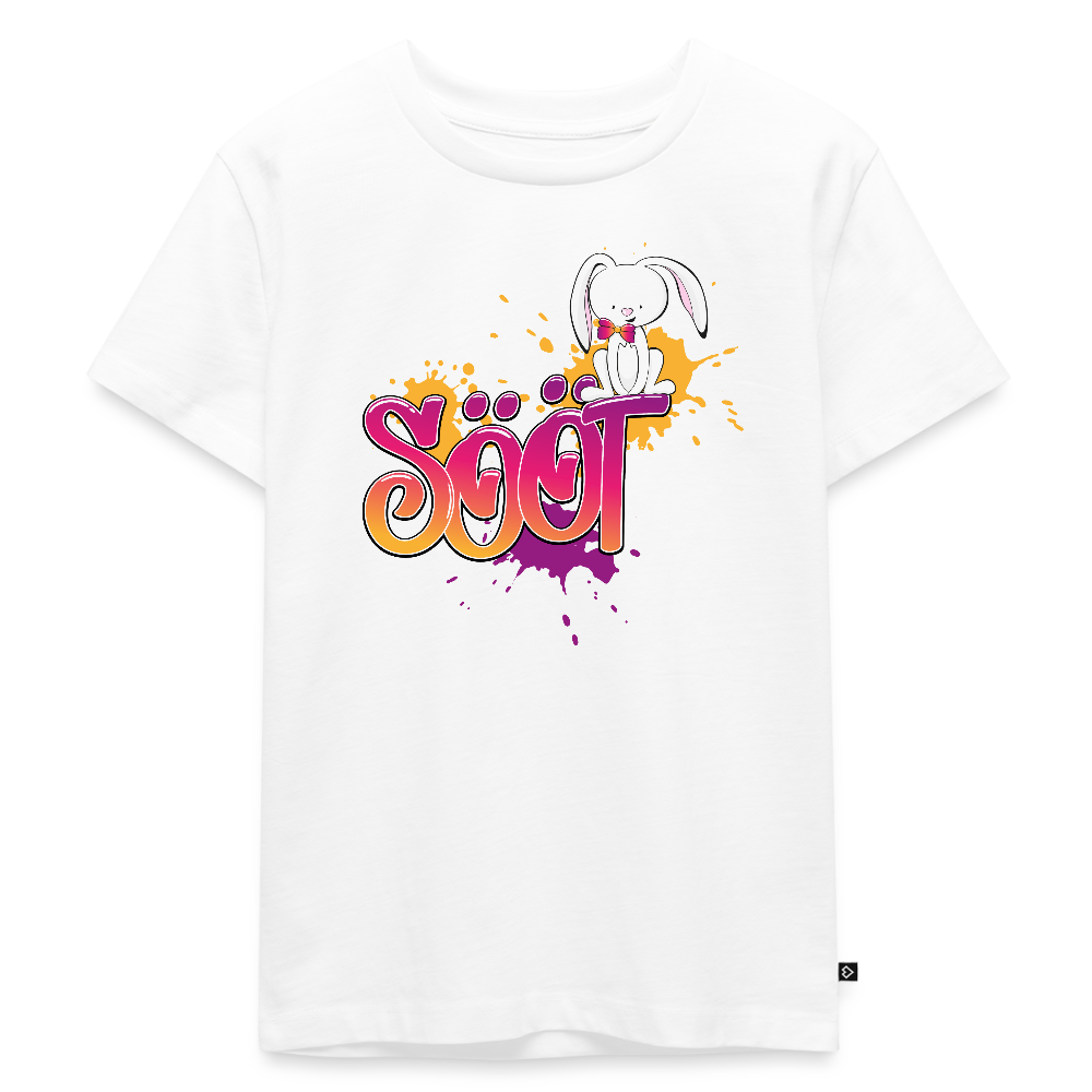 Kinder Premium T-Shirt - sööt Haas - Weiß