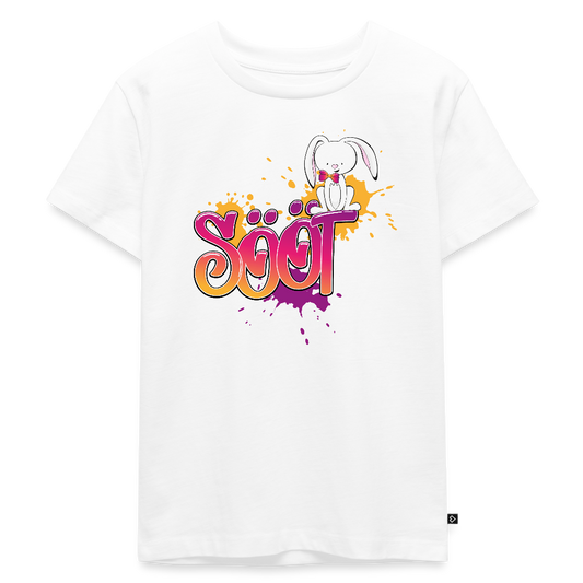Kinder Premium T-Shirt - sööt Haas - Weiß