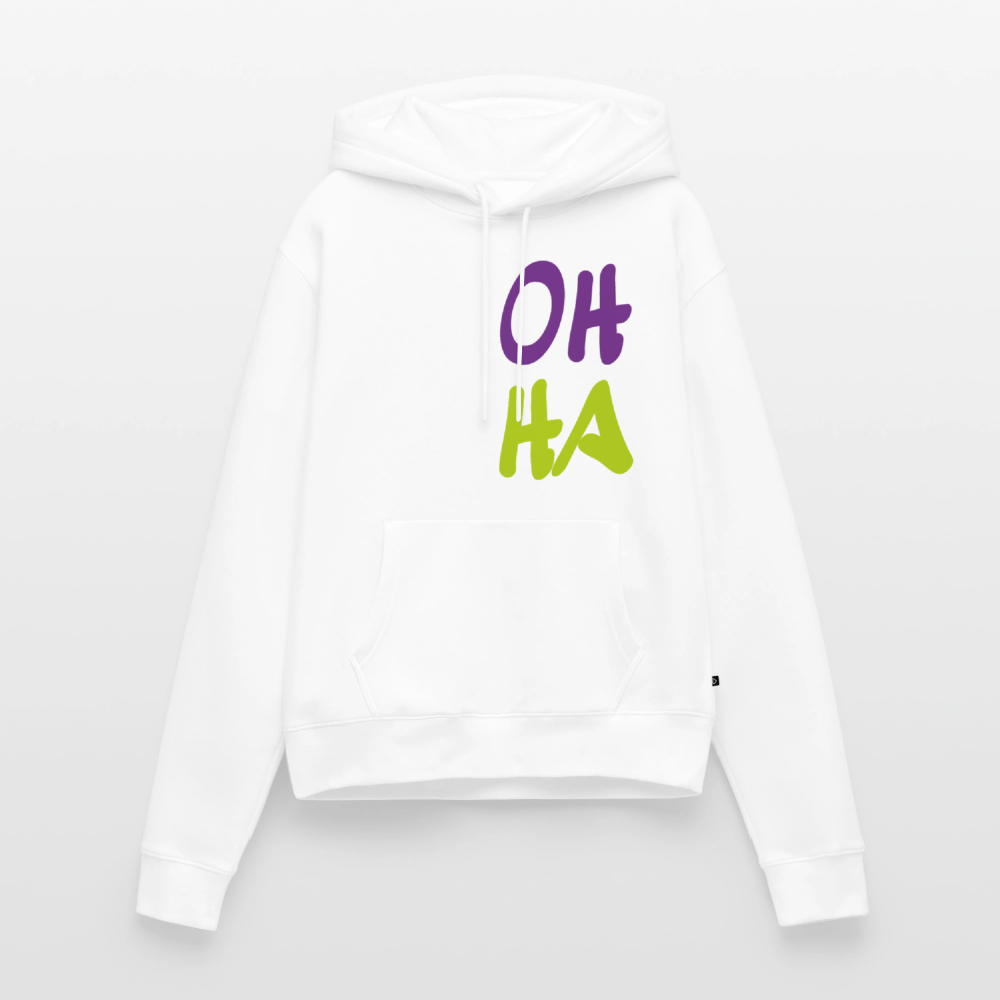 Damen Premium Hoodie - Oh ha - Weiß