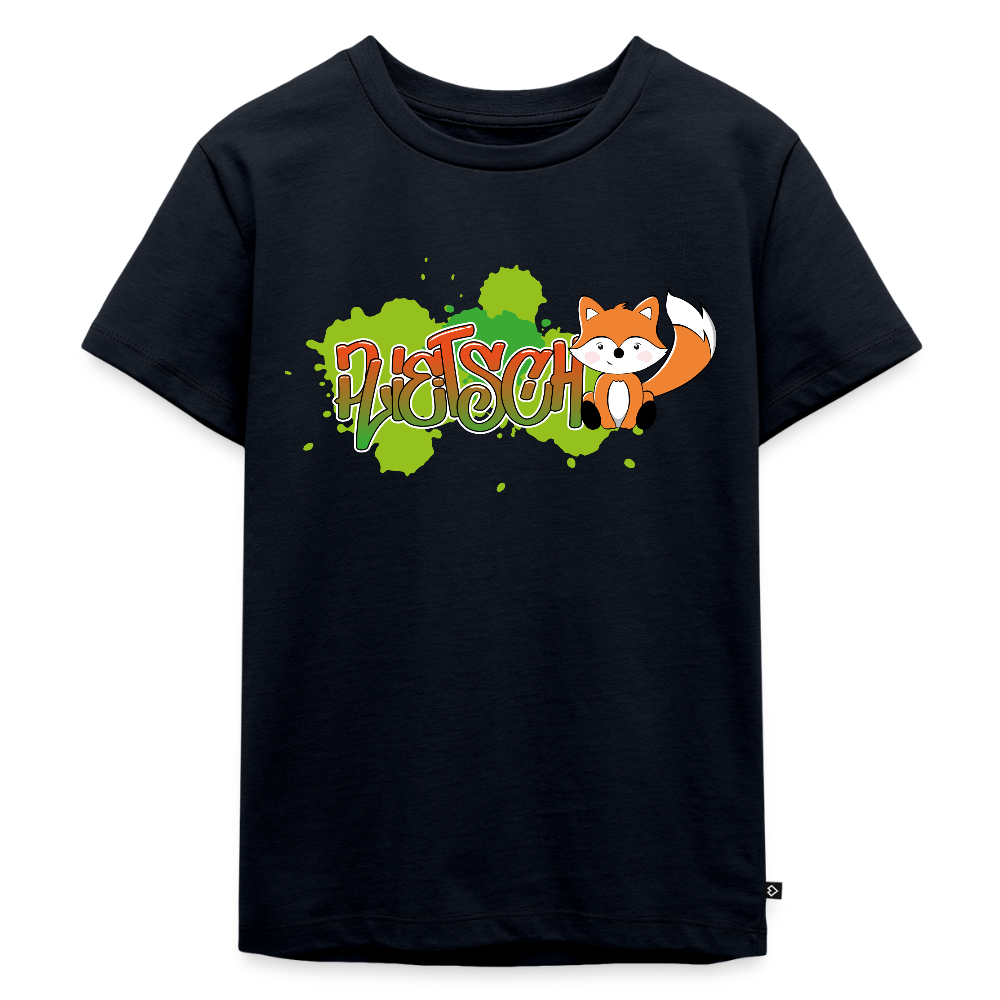 Kinder Premium T-Shirt - plietsch Voss - Navy