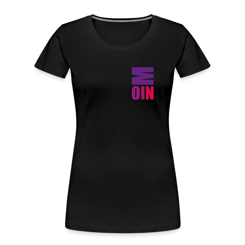 Frauen Premium Bio T-Shirt - Moin - Schwarz