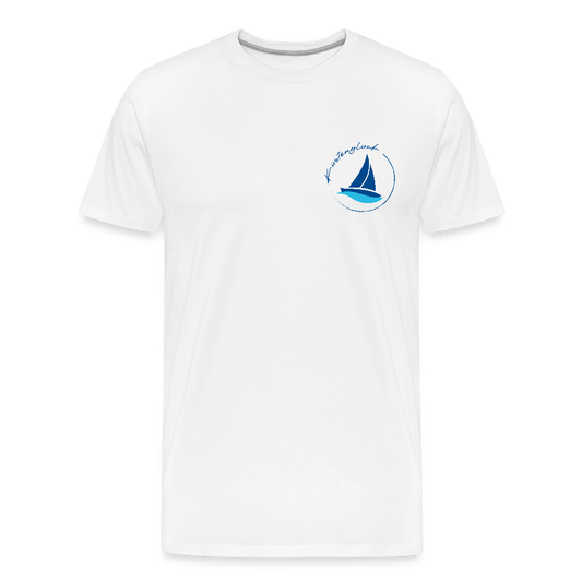 Männer Premium Bio T-Shirt - Küstenglück - Weiß