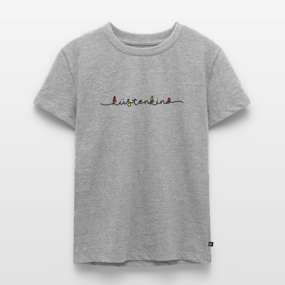 Kinder Premium T-Shirt "Küstenkind" - Grau meliert