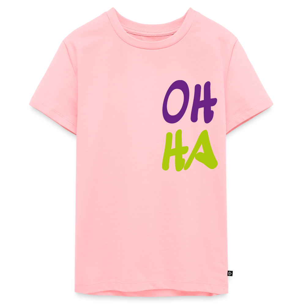Teenager Premium T-Shirt "Oh ha" - Rosa