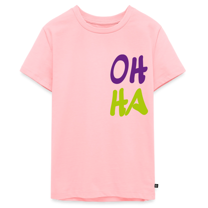 Teenager Premium T-Shirt "Oh ha" - Rosa
