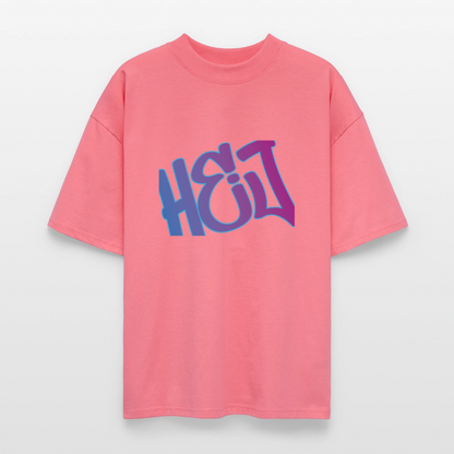 Unisex Oversized Bio T-Shirt - Hej - Pink 