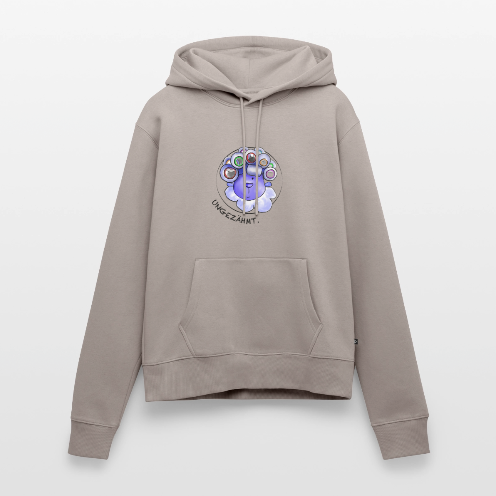 Damen Premium Hoodie - Schaf ungezähmt - Taupe