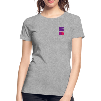Frauen Premium Bio T-Shirt - Moin - Grau meliert