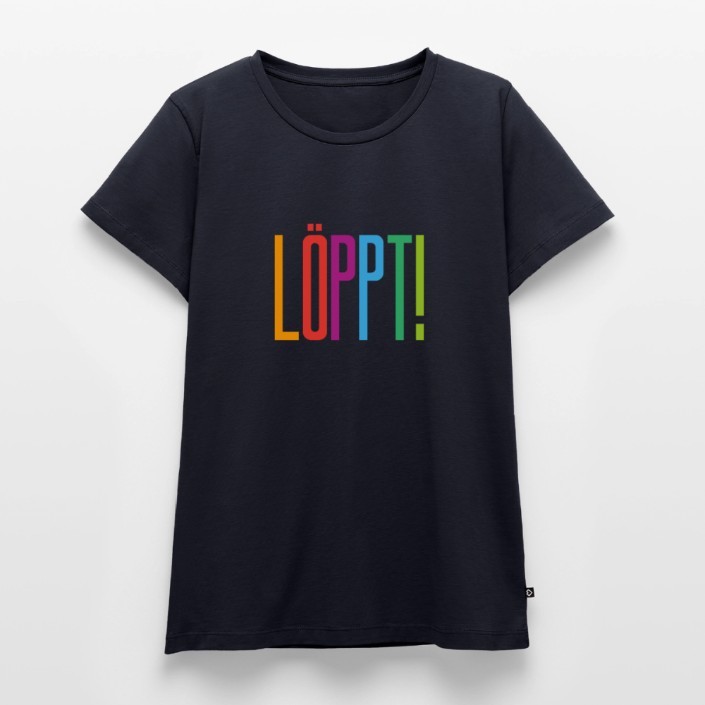 Damen Premium Bio T-Shirt - Löppt! - Navy