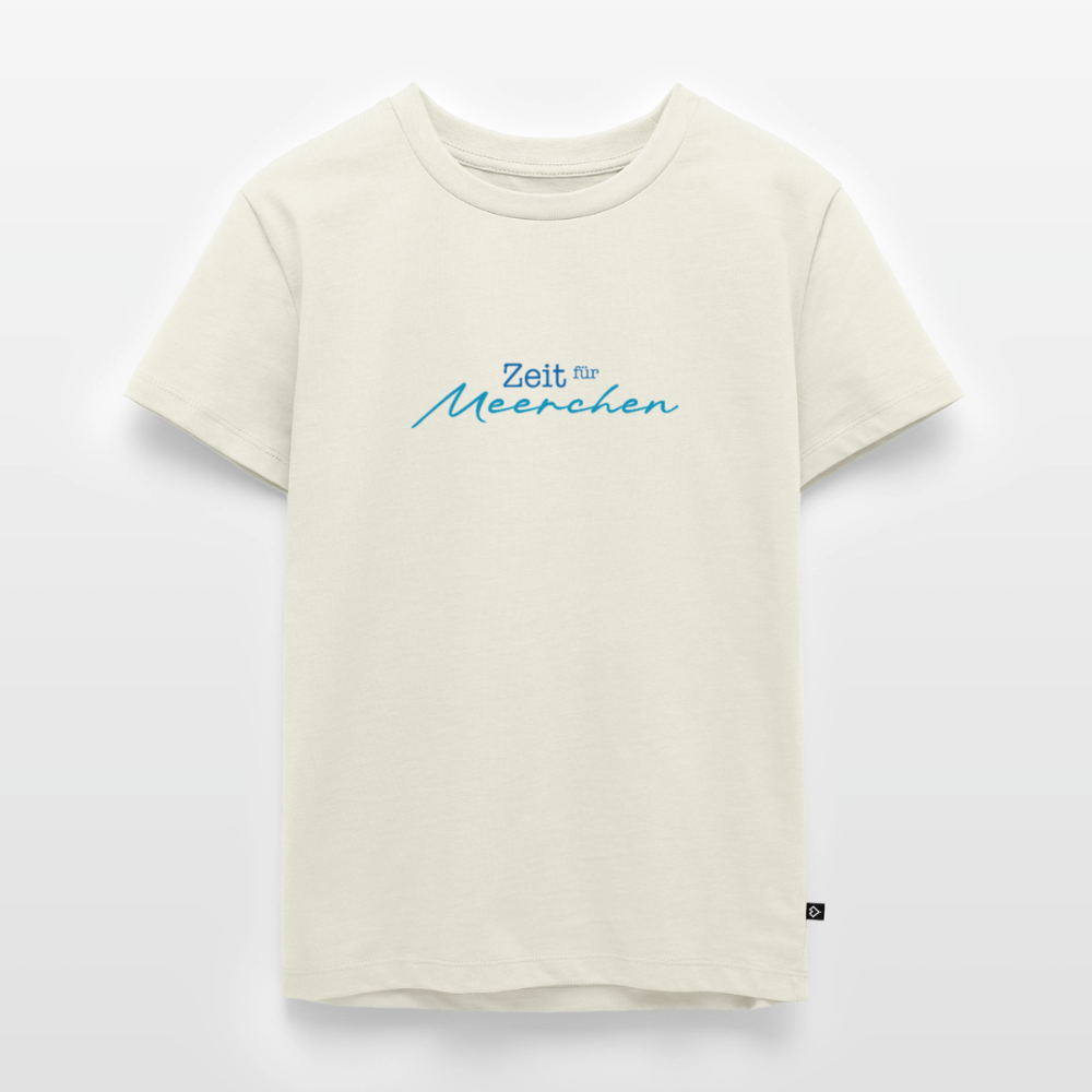 Kinder Premium T-Shirt "Zeit für Meerchen" - Naturweiß
