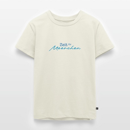 Kinder Premium T-Shirt "Zeit für Meerchen" - Naturweiß