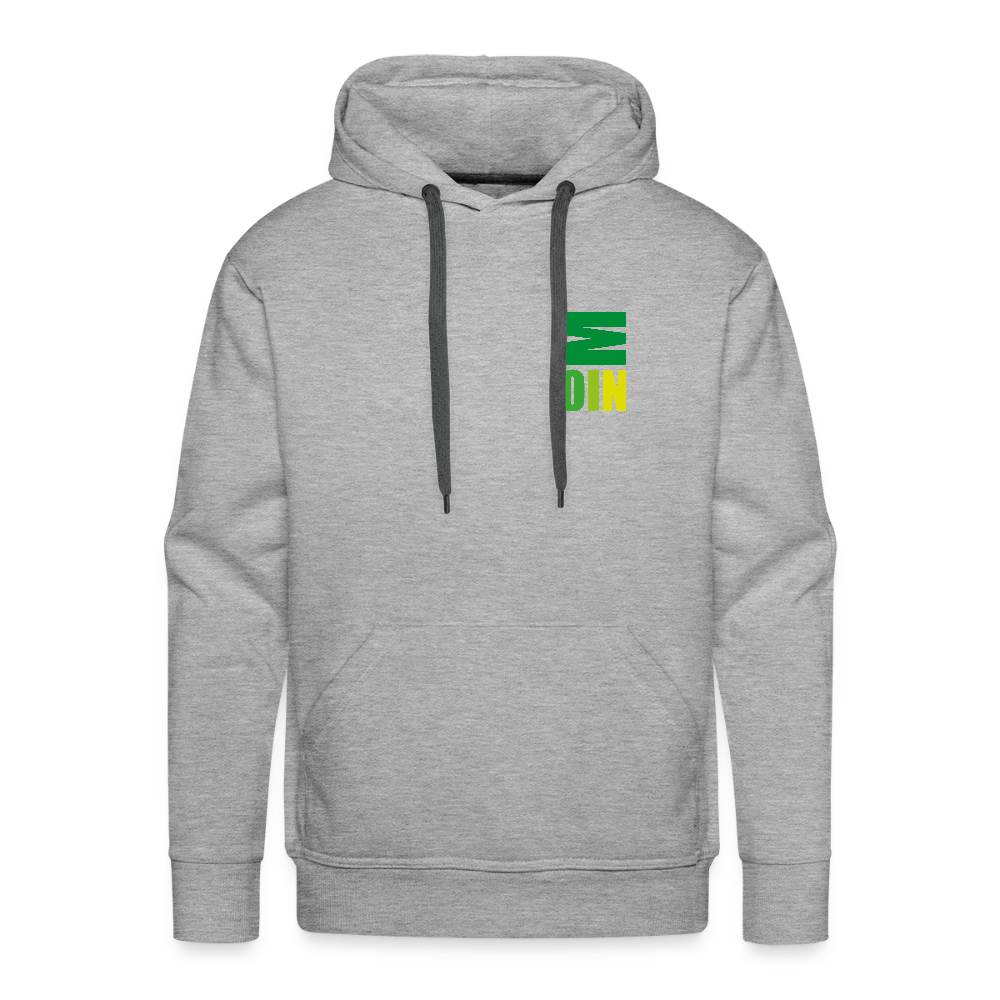 Herren Premium Hoodie - Moin - Grau meliert