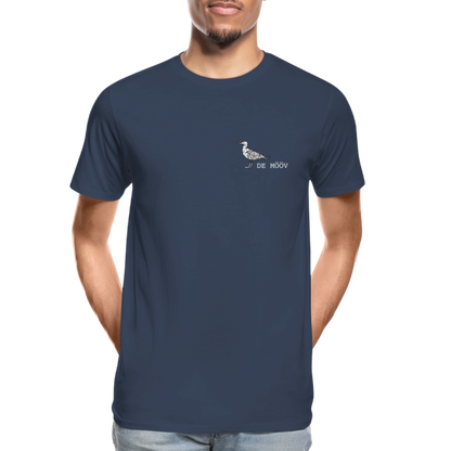 Männer Premium Bio T-Shirt - de mövv (weiss) - Navy