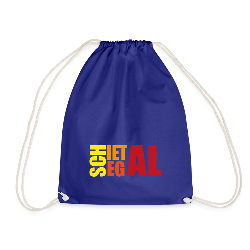 Turnbeutel - Schietegal Rot - Königsblau