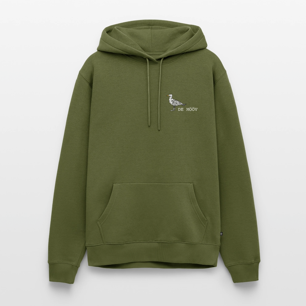 Herren Premium Hoodie - de Mööv (weiss) - Khaki