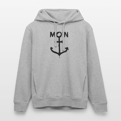 Unisex Bio-Hoodie - Moin Anker - Grau meliert
