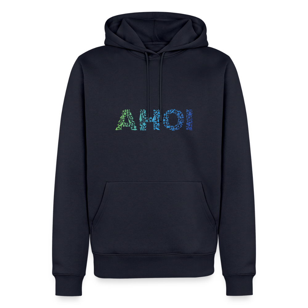 Herren Premium Hoodie - Ahoi doodles - Navy