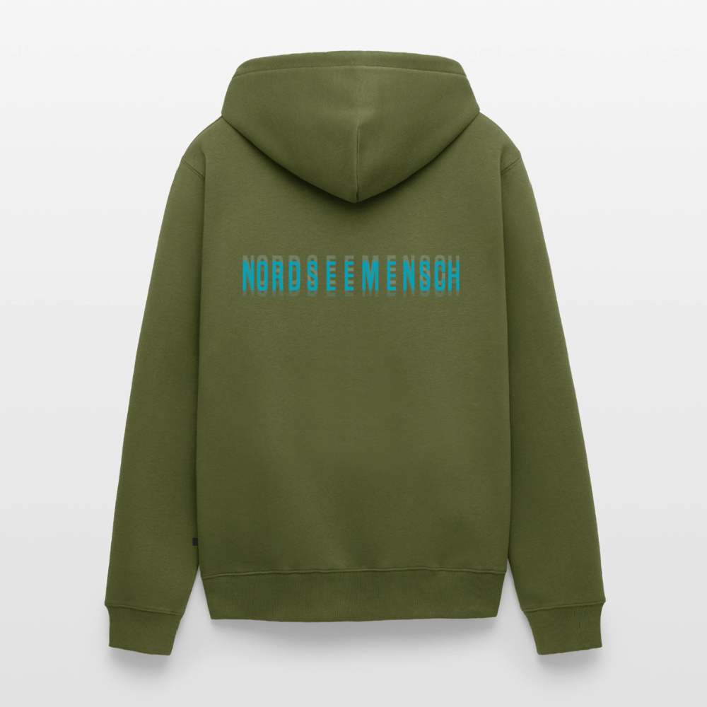 Nordseemensch - Herren Premium Kapuzenjacke - Khaki