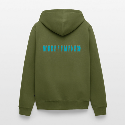 Nordseemensch - Herren Premium Kapuzenjacke - Khaki