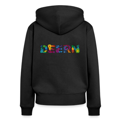 Damen Premium Kapuzenjacke - Deern - Schwarz