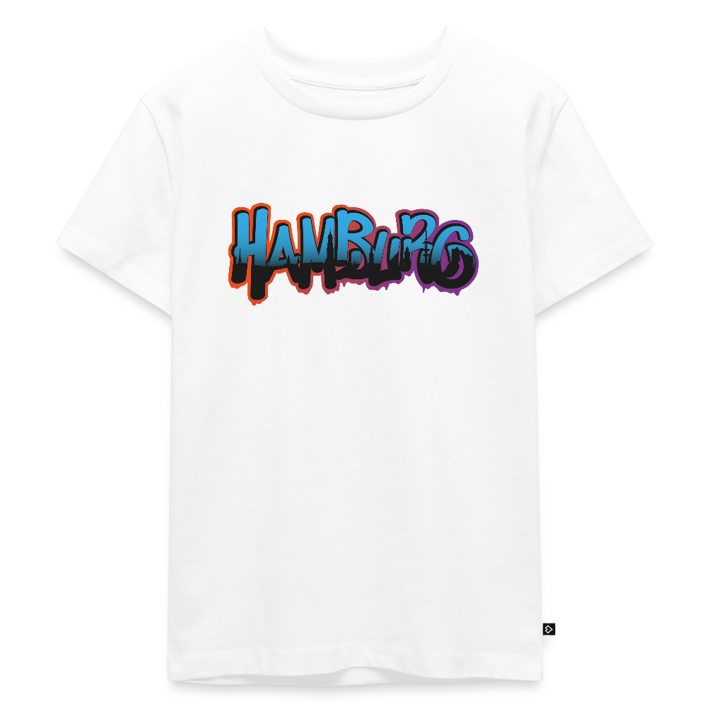 Kinder Premium T-Shirt - Hamburg - Weiß