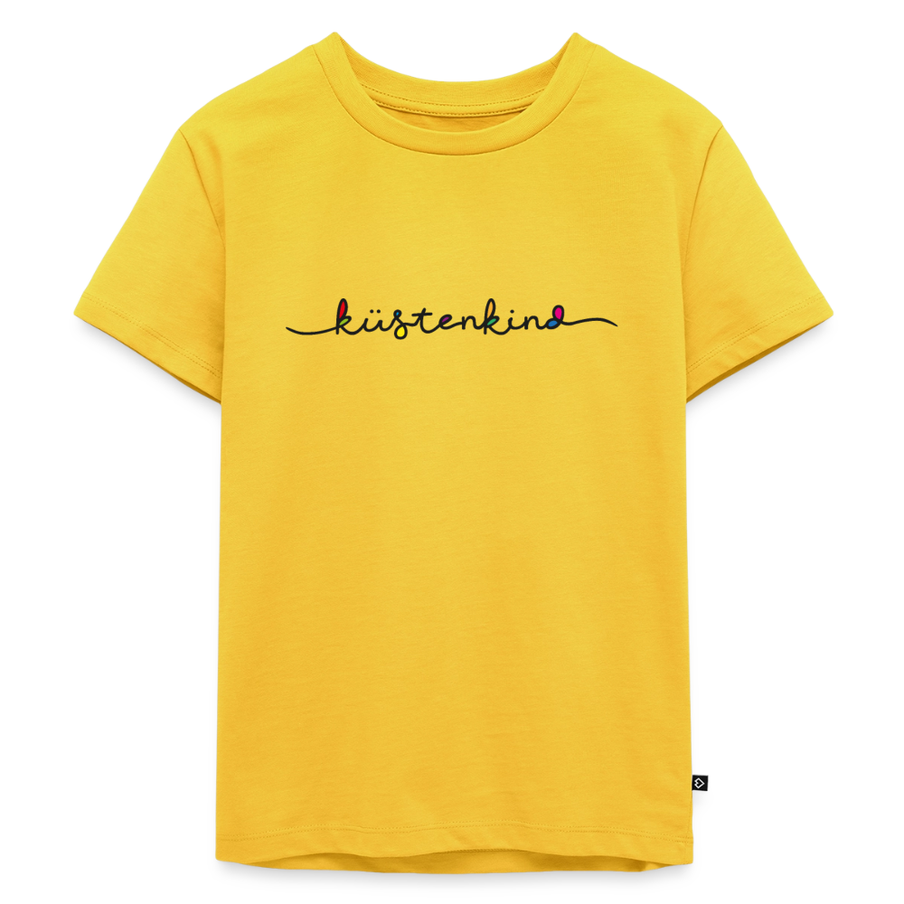 Kinder Premium T-Shirt "Küstenkind" - Sonnengelb