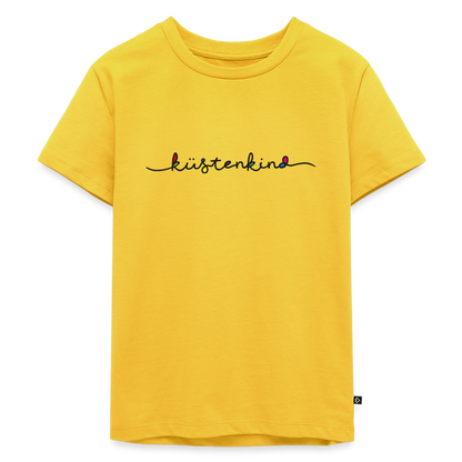 Kinder Premium T-Shirt "Küstenkind" - Sonnengelb