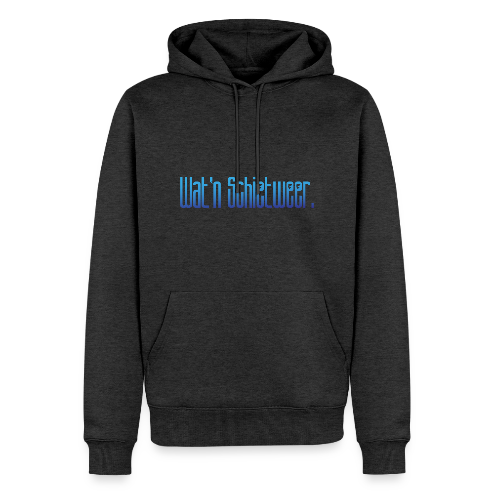 Herren Premium Hoodie - wat'n Schietweer - Anthrazit meliert