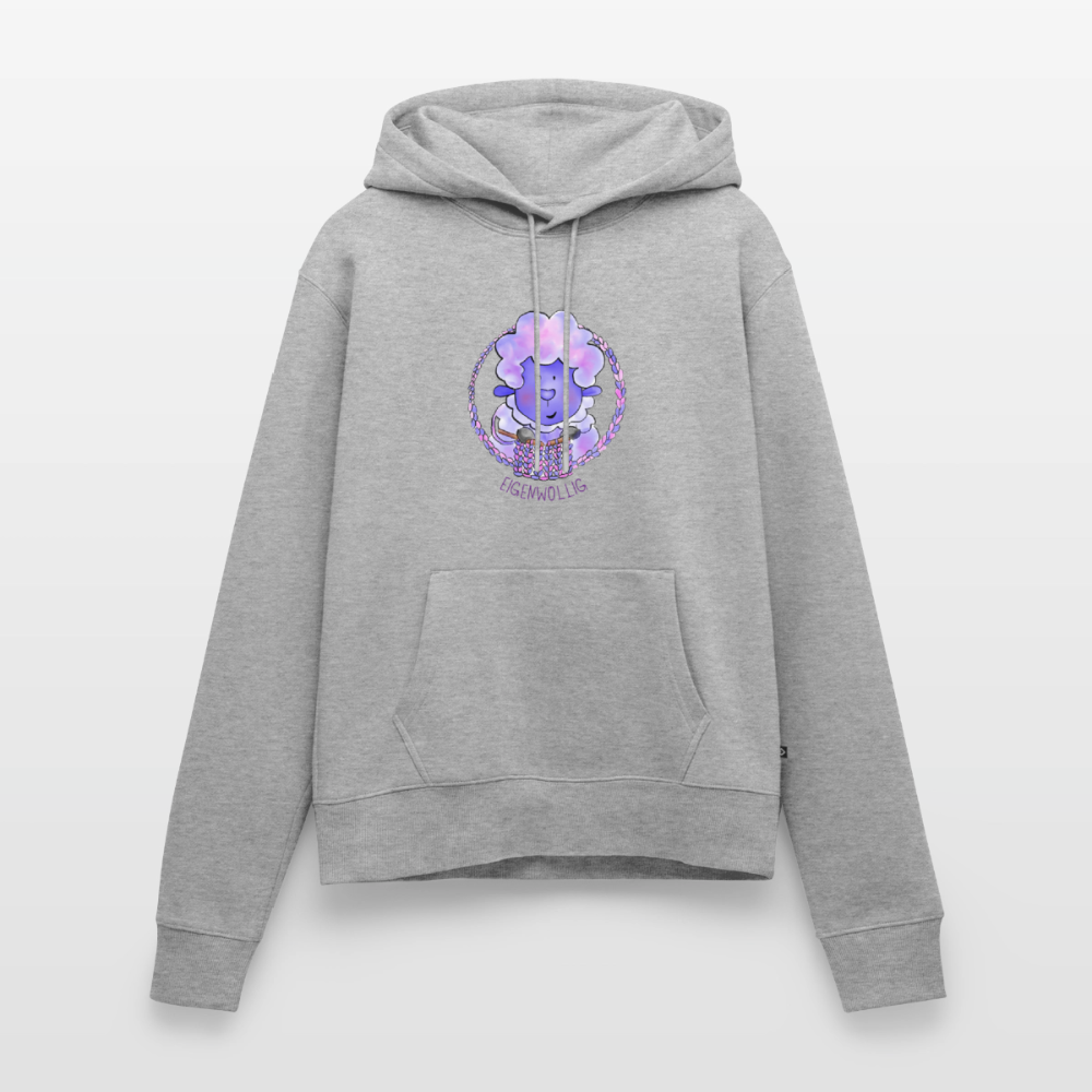 Frauen Premium Hoodie - Eigenwollig - Grau meliert