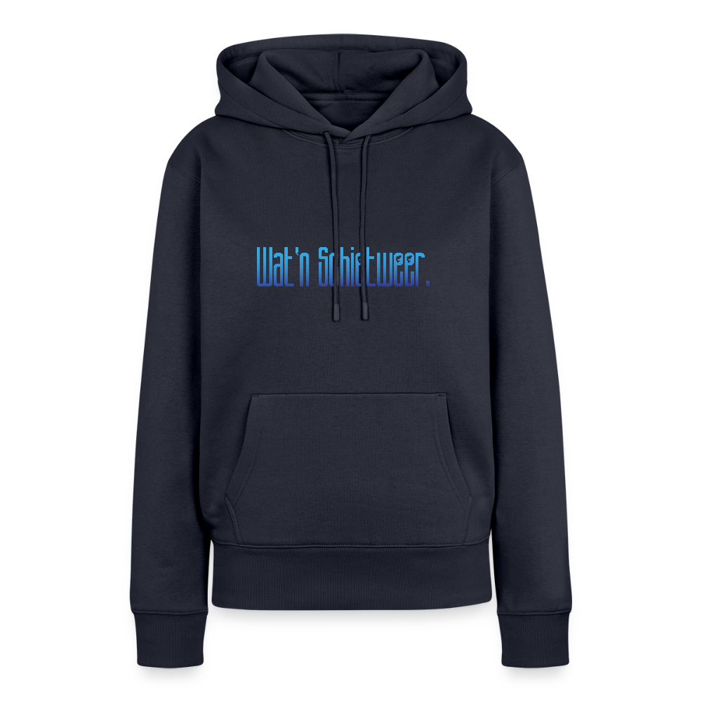 Damen Premium Hoodie - wat'n Schietweer - Navy
